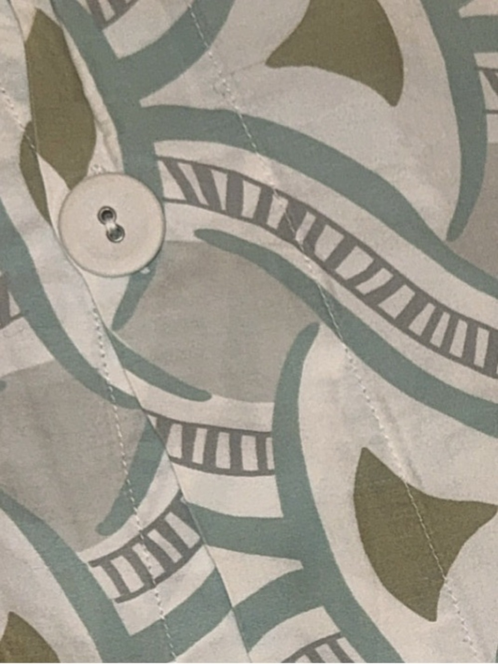 Serena & Lily Duvet Cover Full Queen Blue Green Mediterranean geometric coastal - Picture 7 of 7